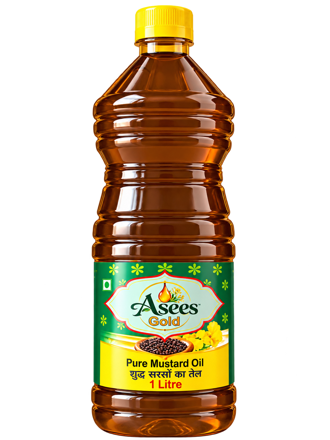 Asees Gold pure mustard oil 1 Litre bottle