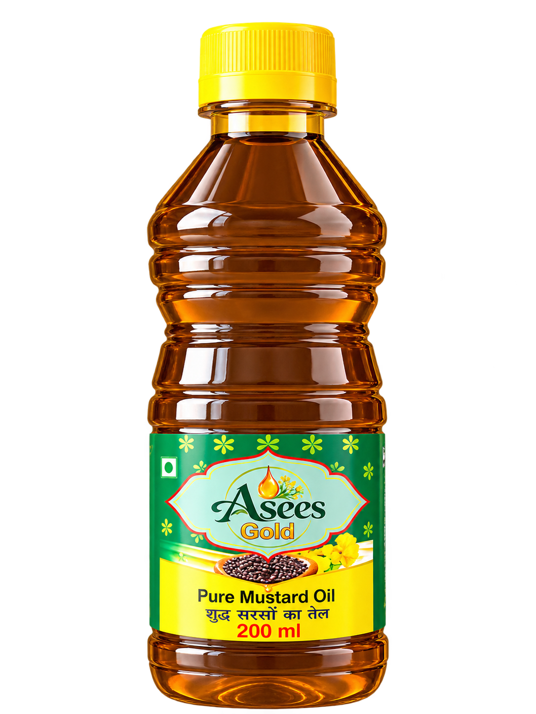 Asees Gold pure mustard oil 200 ml bottle