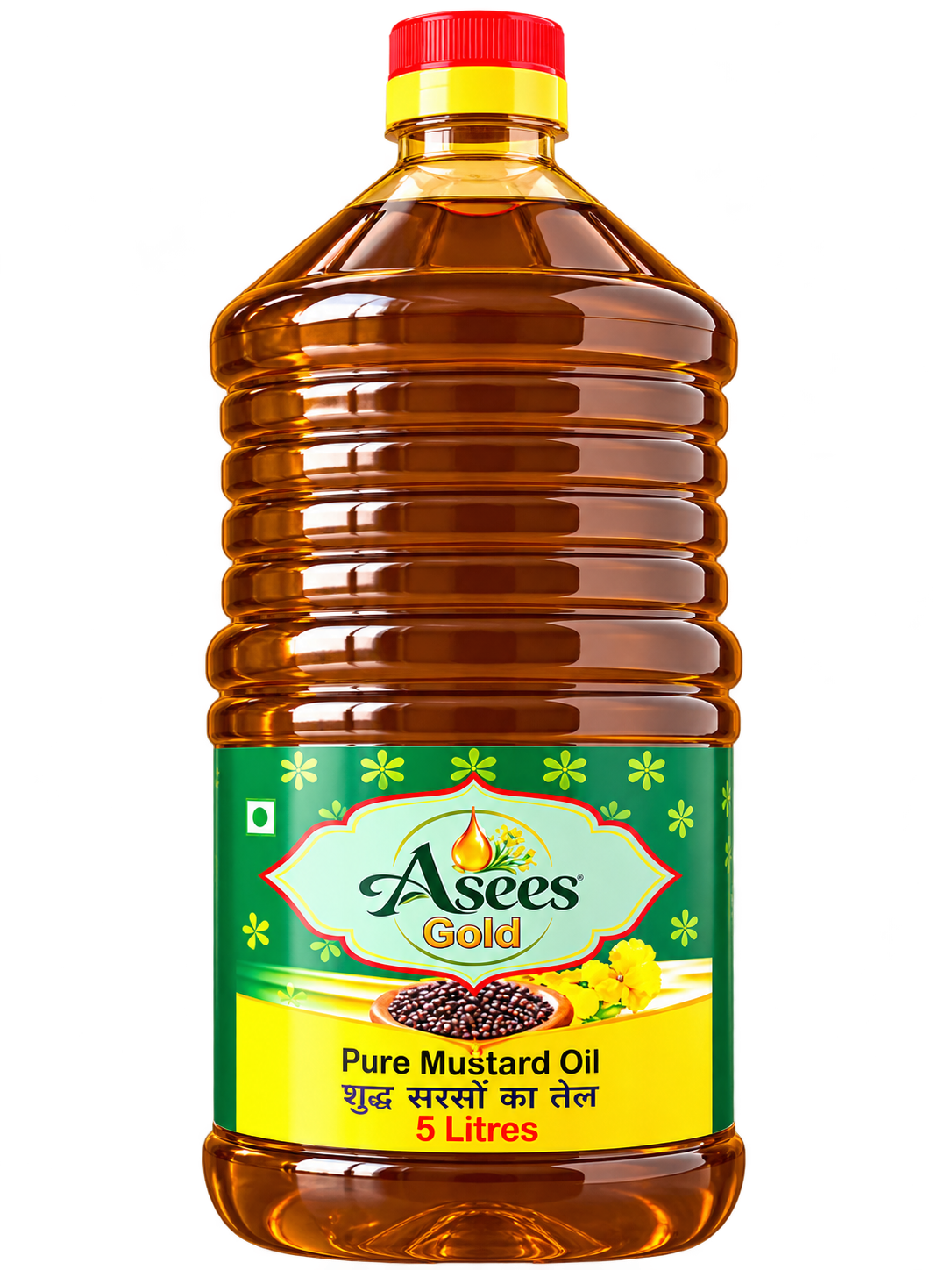 Asees Gold pure mustard oil 5 Litres bottle