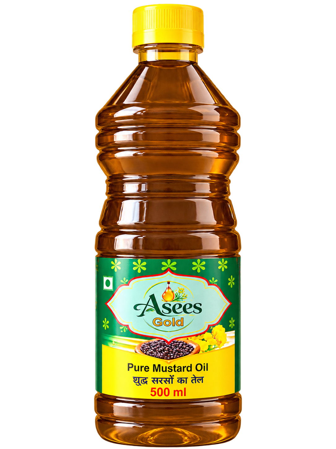 Asees Gold pure mustard oil 500 ml bottle